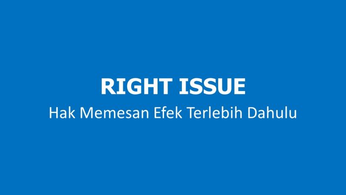 BEI RIGHT ISSUE