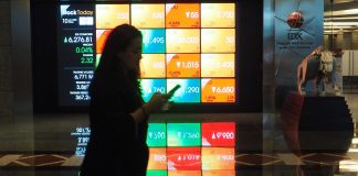 bursa saham Indonesia memerah