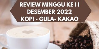 review minggu II Desember, gula, kopi, kakao