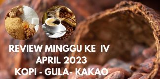 review mingguan, kopi, gula, kakao