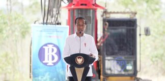 Presiden Jokowi Resmikan Pembangunan Kantor BI di IKN