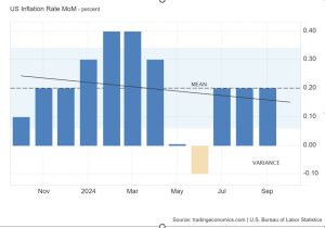 Grafik Data Inflasi AS Per Bulan Periode Oktober 2023-Oktober 2024