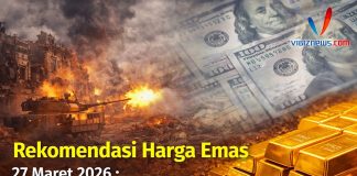 Rekomendasi Harga Emas 27 Maret 2026 : Memantau Pergerakan Dolar AS dan Perang Timur Tengah