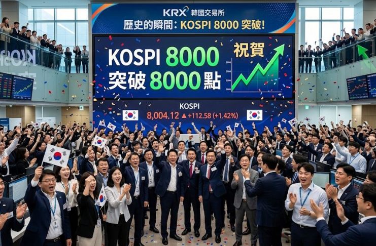 Kospi 26 Mei Rayakan Keberhasilan Tembus 8000 Poin, Saham Terkait AI Masih Memimpin