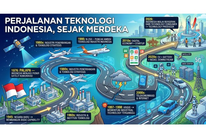 Teknologi Indonesia Sejak Merdeka