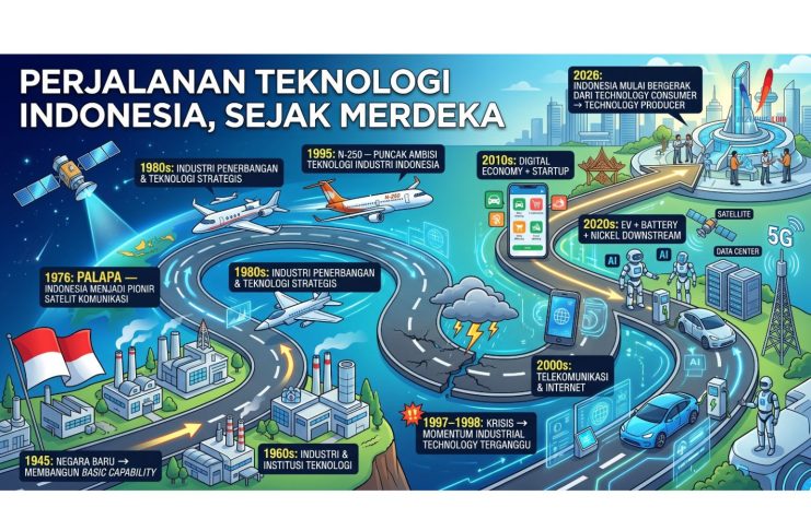 Perjalanan Teknologi Indonesia: Dari Baru Merdeka Menuju “Emerging Technology Power”